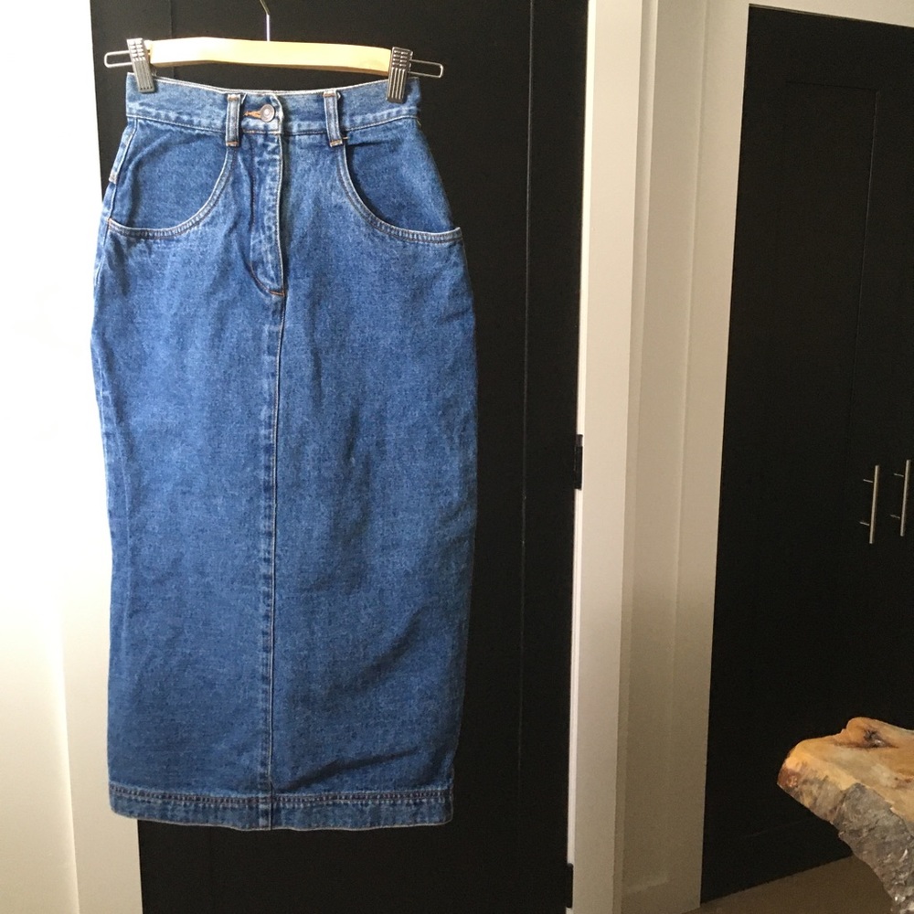 90’s vintage GAP denim skirt with wrap back